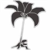 ブラックフローラエクストララージシール シール (正面)