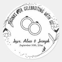 ブラックフローラカスタムサンクユー結婚式の引き出物