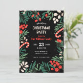 ブラックフローラクリスマスパーティー 招待状 (スタンド正面)