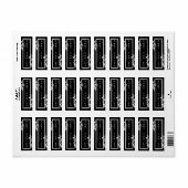 ブラックフローラシルバー製品ラベルキャンドルソープ ラベル (フルシート)