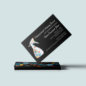 ブラックフローラスプレーボトルクリーンルームハウスキーピング 名刺