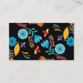 ブラックフローラスプレーボトルクリーンルームハウスキーピング 名刺 (裏面)