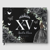 ブラックフローラドレスバタフライシルバーキンセニェラ ゲストブック (正面)