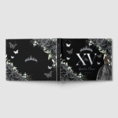 ブラックフローラドレスバタフライシルバーキンセニェラ ゲストブック (全面)