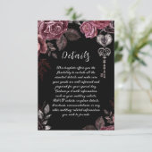 ブラックフローラバラダークゴシック結婚ズ詳細 エンクロージャーカード (スタンド正面)