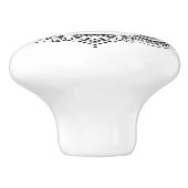 ブラックフローラペイズリー象華美レース枠 セラミックノブ (側面)