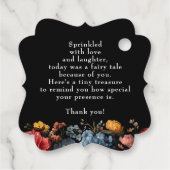 ブラックフローラボタニカル結婚ムーディーズ フェイバータグ (裏面)