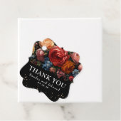 ブラックフローラボタニカル結婚ムーディーズ フェイバータグ (インサイチュ)