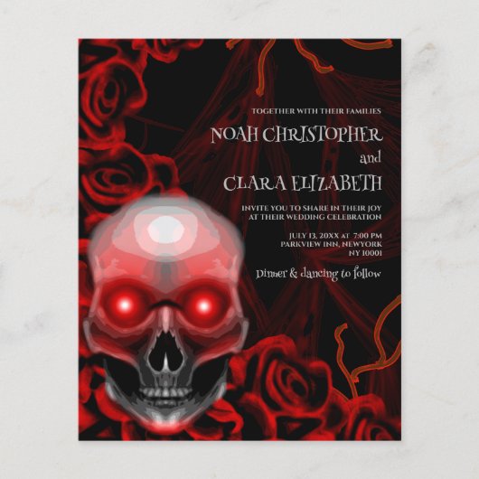 ブラックフローラムーディゴシックスカルハロウィーン予算 (正面)