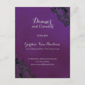 ブラックフローラリージェンシー披露宴情報 エンクロージャーカード (正面)