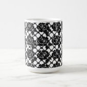 ブラックフローラレース コーヒーマグカップ (中央)
