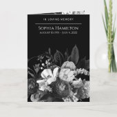 ブラックフローラ折り葬儀記念事業 プログラム (正面)