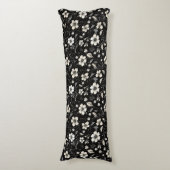 ブラックフローラ抱き枕 ボディピロー (正面縦)