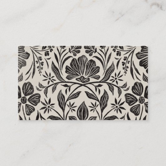 ブラックフローラ結婚の詳細エンクロージャカード エンクロージャーカード (裏面)
