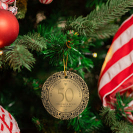 ブラックフローラ結婚サークル50周年 セラミックオーナメント