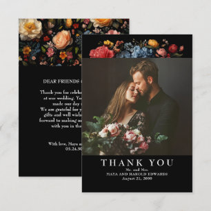 ブラックフローラ結婚植物写真提供 サンキューカード