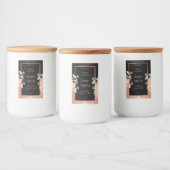 ブラックフローラ製品パッケージラベルバラ金ゴールド フードラベル (ボトル)