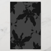 ブラックフローラ金ゴールド文字メイクアップアーティスト チラシ (裏面)