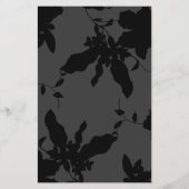 ブラックフローラ金ゴールド文字メイクアップアーティスト チラシ (裏面)