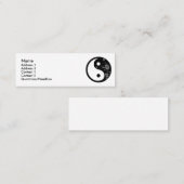 ブラックフローラ陰陽プロファイルカード スキニー名刺 (正面/裏面)