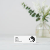 ブラックフローラ陰陽プロファイルカード スキニー名刺 (スタンド正面)