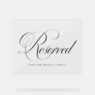 ブラックフローリシッ結婚ク・スクリプト予約 アクリルサイン