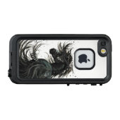 ブラックフ威厳のあるライアシアンホースカバーバイビハレ LifeProof iPhoneケース (裏面横)