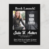 ブラックブックの起動招待状 – ブックカバーの追加 ポストカード (正面)