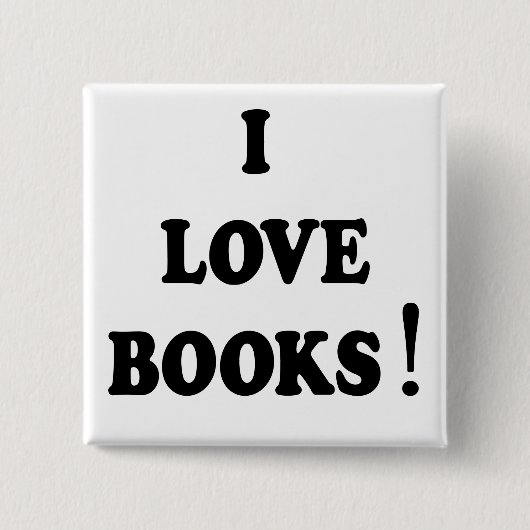 ブラックブックス「I Love Books」ボタン 缶バッジ (正面)