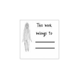 ブラックブックラバーパーソナルライブラリブックスタンプ ラバースタンプ