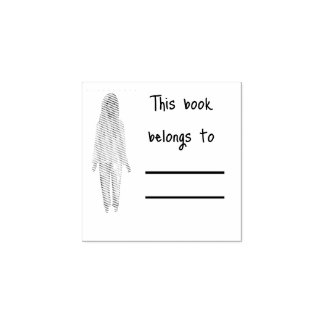 ブラックブックラバーパーソナルライブラリブックスタンプ ラバースタンプ