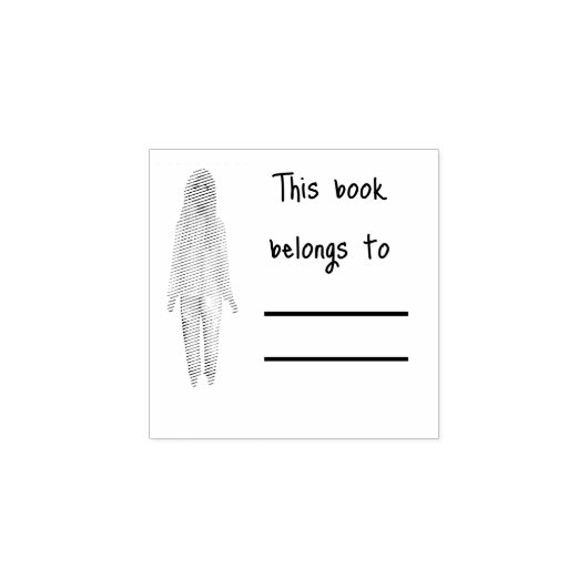 ブラックブックラバーパーソナルライブラリブックスタンプ ラバースタンプ (インプリント)