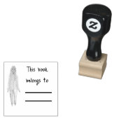 ブラックブックラバーパーソナルライブラリブックスタンプ ラバースタンプ (押印)