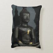 ブラックブッダ…タイ,イサーン,ノングカイ アクセントクッション (裏面(縦))