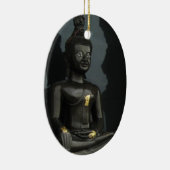 ブラックブッダ…タイ,イサーン,ノングカイ セラミックオーナメント (右)