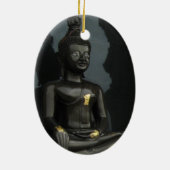 ブラックブッダ…タイ,イサーン,ノングカイ セラミックオーナメント (裏面)