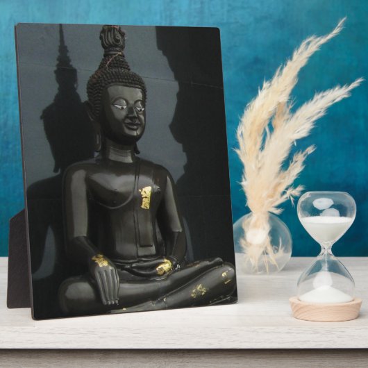 ブラックブッダ…タイ，イサーン，ノングカイ フォトプラーク