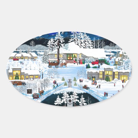 ブラックブッテリゾート 楕円形シール (正面)