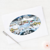 ブラックブッテリゾート 楕円形シール (封筒)