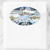 ブラックブッテリゾート 楕円形シール (バッグ)