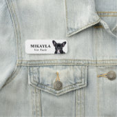 ブラックブフランスのルドッグ獣医 名札 (インサイチュ)