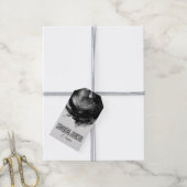 ブラックブモダンティックアパレルつるビジネスラベル ギフトタグ (より糸付き)