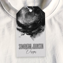 ブラックブモダンティックアパレルつるビジネスラベル ギフトタグ