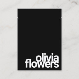 ブラックブモダンレスレットネックレスビジネスカード 名刺