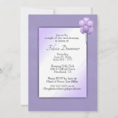 ブラックブライドオーキッドバチェロレッテ招待状 招待状 (裏面)