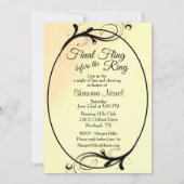 ブラックブライドバチェロレッテ招待状 招待状 (裏面)