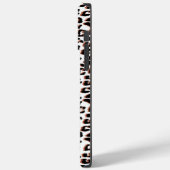 ブラックブラウンとホワイトヒョウのプリント Case-Mate iPhoneケース (裏面 / 左)