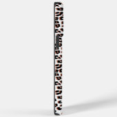 ブラックブラウンとホワイトヒョウのプリント Case-Mate iPhoneケース (裏面 / 右)