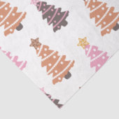 ブラックブラウンピンクのクリスマスツリーホワイトクリスマス 薄葉紙 (詳細)