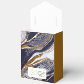 ブラックブラウンホワイト金ゴールドマーブルスモールビジネス フェイバーボックス (見開き)